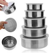 5pcs bowl set steel with box